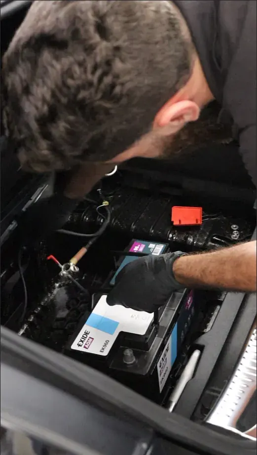 EXIDE AGM battery professional installation